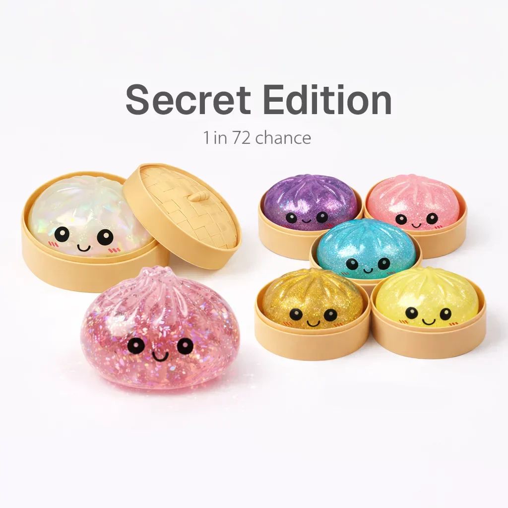 Mystery Bun Squishy de dumplingsquishy – Jouet anti-stress en boîte surprise