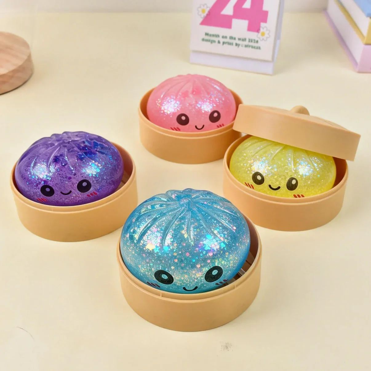 Mystery Bun Squishy de dumplingsquishy – Jouet anti-stress en boîte surprise
