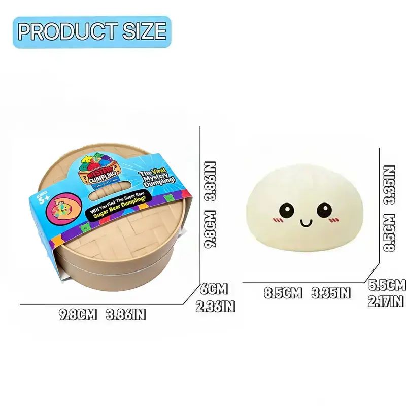 Mystery Bun Squishy de dumplingsquishy – Jouet anti-stress en boîte surprise